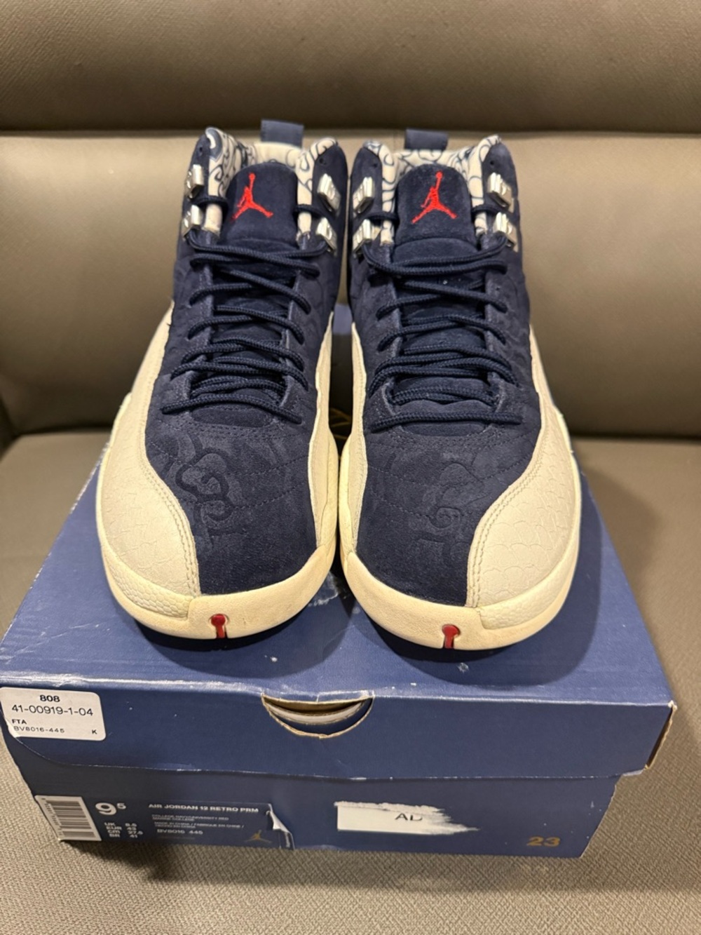 Nike Air Jordan 13 Retro Navy, Cream & Red